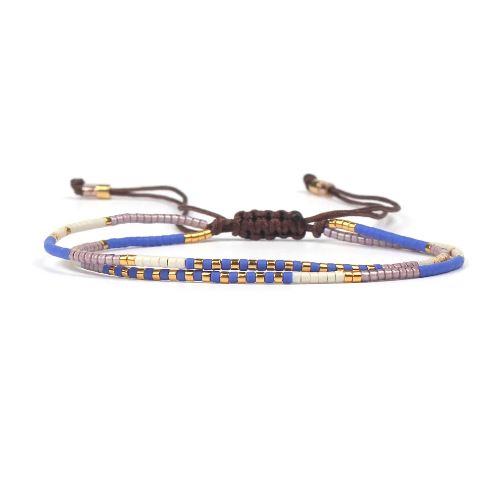 ABL085, 14 Colors Option Handmade Double Layered MIYUKI Seed Beads Adjustable Thin String Nepal Statement Friendship Bracelet
ABL085, 14 Colors Option Handmade Double Layered MIYUKI Seed Beads Adjustable Thin String Nepal Statement Friendship Bracelet