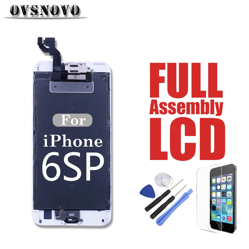 Full LCD Touch Display for iPhone 6sPlus Replacement Screen Digitizer Assembly Pantalla Panel Parts Front Camera + Home Button
Full LCD Touch Display for iPhone 6sPlus Replacement Screen Digitizer Assembly Pantalla Panel Parts Front Camera + Home Button