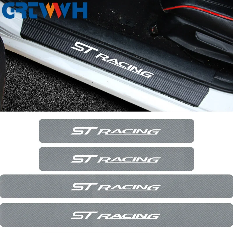 4pieces car stickers ST RACING carbon fiber wear plate placket protector For Ford Focus Racing ESCORT car styling
4pieces car stickers ST RACING carbon fiber wear plate placket protector For Ford Focus Racing ESCORT car styling