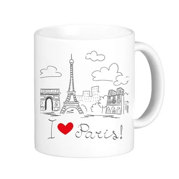 I Love Paris France Landmark Custom Landscape Illustration Pattern Classic Mug White Pottery Ceramic Cup Milk With Handles 350ml
I Love Paris France Landmark Custom Landscape Illustration Pattern Classic Mug White Pottery Ceramic Cup Milk With Handles 350ml