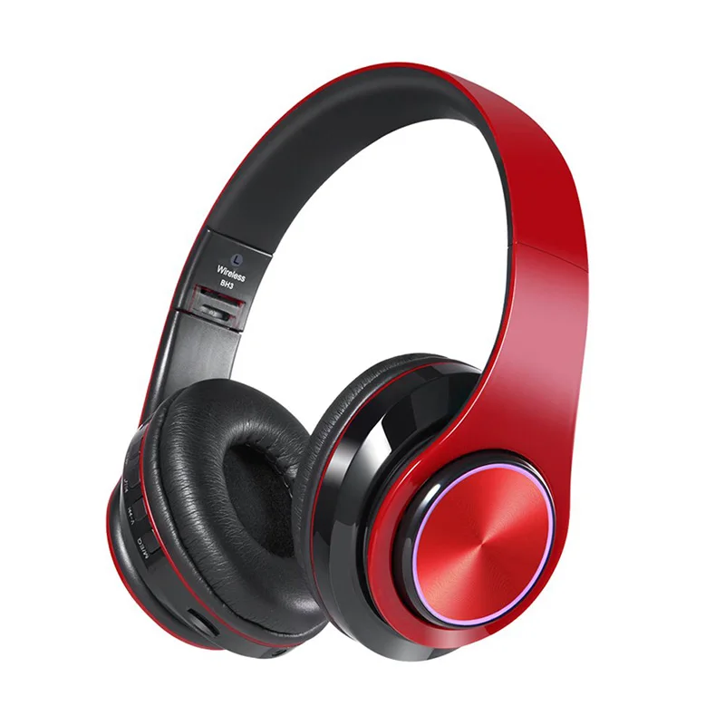 LED Bluetooth Headphone Over-Ear, Wireless Headset with Microphone, Portable & Foldable, Noise Reducing Stereo
LED Bluetooth Headphone Over-Ear, Wireless Headset with Microphone, Portable & Foldable, Noise Reducing Stereo