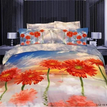 3D Watercolor Daisy Orange Flower Blue Sky Bedding Set 100% Cotton Bedlinen Pillowcase Duvet Cover Queen Size Bedroom Set 4pcs
3D Watercolor Daisy Orange Flower Blue Sky Bedding Set 100% Cotton Bedlinen Pillowcase Duvet Cover Queen Size Bedroom Set 4pcs