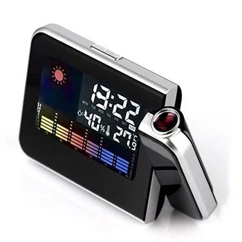 Digital LCD Projection LED Display Alarm Clock Weather Station Calendar Snooze Alarm Clock Table Decor
Digital LCD Projection LED Display Alarm Clock Weather Station Calendar Snooze Alarm Clock Table Decor