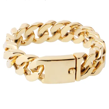 Fahion Mens Jewelry Gold Tone Stainless Steel Bling Heavy Wide Curb Chain Bracelet 20mm9" Rock Roll
Fahion Mens Jewelry Gold Tone Stainless Steel Bling Heavy Wide Curb Chain Bracelet 20mm9" Rock Roll