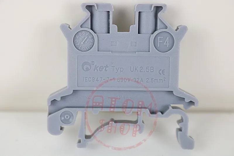 UK-2.5B combination type terminal voltage terminal row 2.5 square universal terminal TYP all copper conductor
UK-2.5B combination type terminal voltage terminal row 2.5 square universal terminal TYP all copper conductor