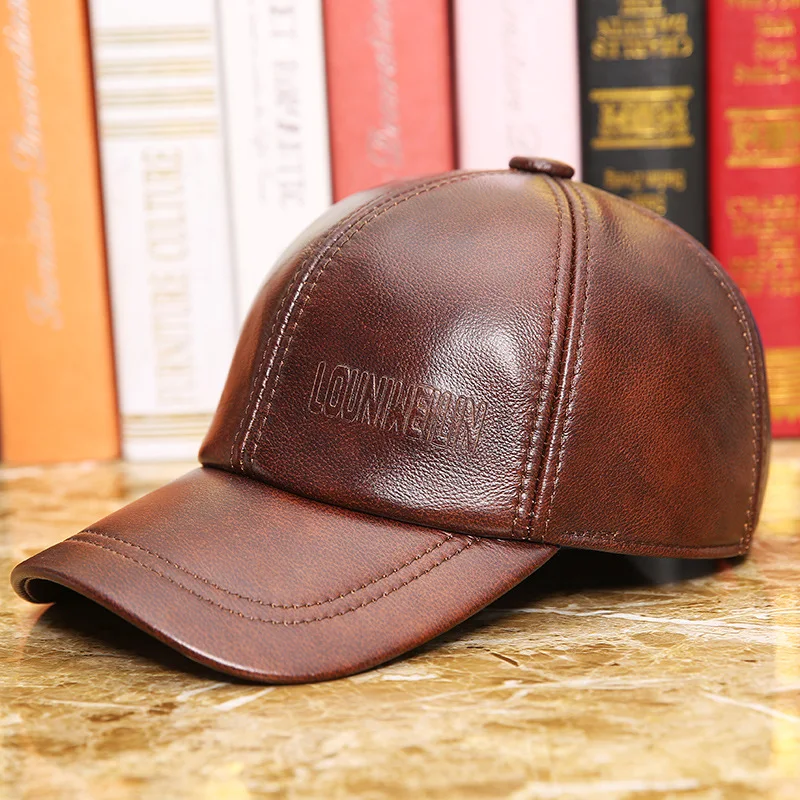 100% Genuine Leather Baseball Cap Male Winter Sheep Skin Hat Adjustable Adult Elderly New Fashion Leather Hat Father Gift B-7275
100% Genuine Leather Baseball Cap Male Winter Sheep Skin Hat Adjustable Adult Elderly New Fashion Leather Hat Father Gift B-7275