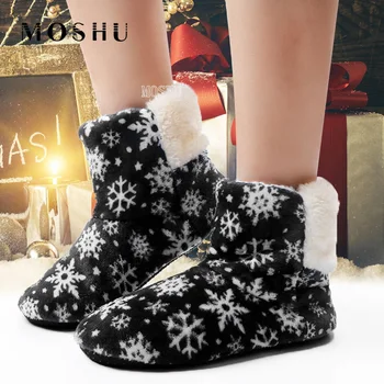 Fur Slides Winter Slippers Women Warm Plush Christmas Furry Home Slippers Snowflake Print Floor Indoor Shoes Zapatillas De Mujer
Fur Slides Winter Slippers Women Warm Plush Christmas Furry Home Slippers Snowflake Print Floor Indoor Shoes Zapatillas De Mujer
