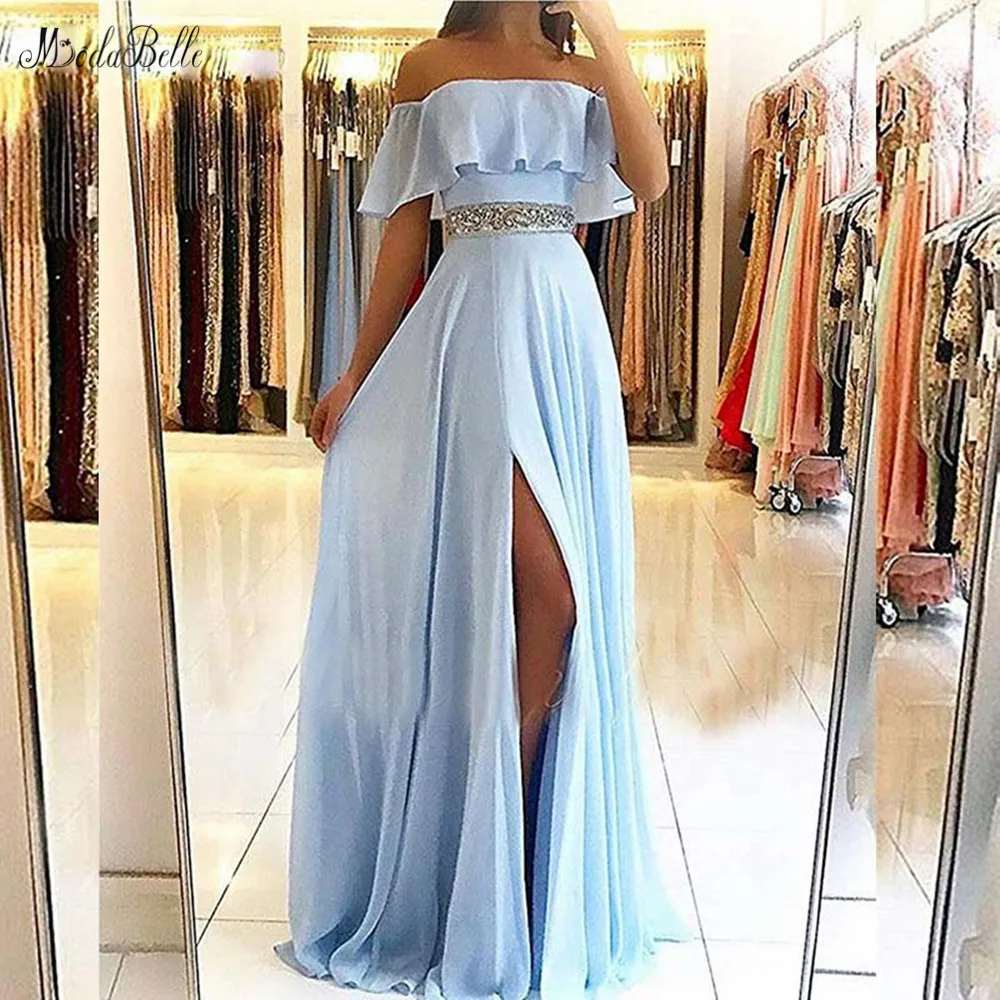 modabelle Chiffon Blue Prom Dress Vestido De Gala Boat Neck High Slit Women Prom Dress Vestido Formatura Longo De Noite
modabelle Chiffon Blue Prom Dress Vestido De Gala Boat Neck High Slit Women Prom Dress Vestido Formatura Longo De Noite