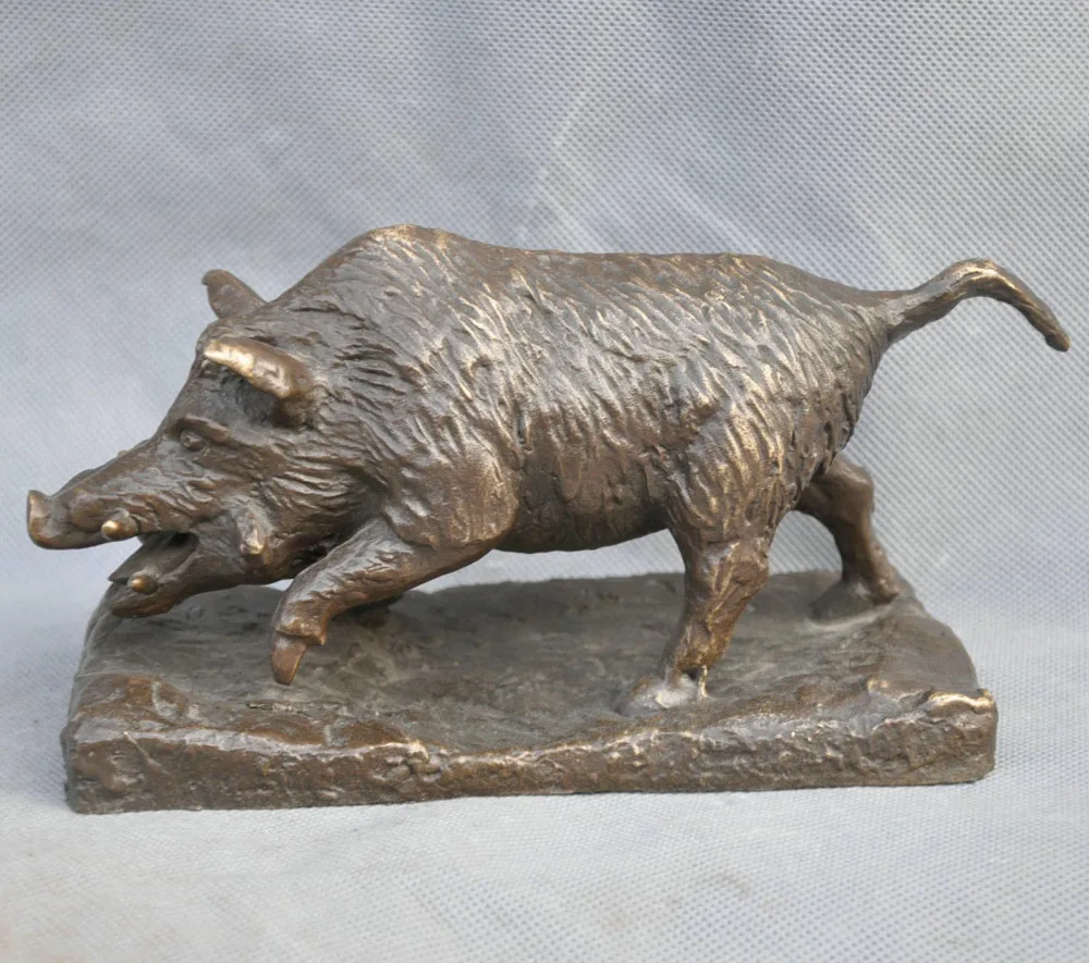 bi002054 8 Bronze Animal Aggressive Large Canine Teeth Strong Wild Boar Sculpture Statue
bi002054 8 Bronze Animal Aggressive Large Canine Teeth Strong Wild Boar Sculpture Statue