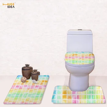HUGSIDEA 3Pcs/Set Toilet Seat Cover Pedestal Rug Bathroom Mats Set For Toilet Household Cool 3D Plaid Toilet Lid Bowl Cover Sets
HUGSIDEA 3Pcs/Set Toilet Seat Cover Pedestal Rug Bathroom Mats Set For Toilet Household Cool 3D Plaid Toilet Lid Bowl Cover Sets