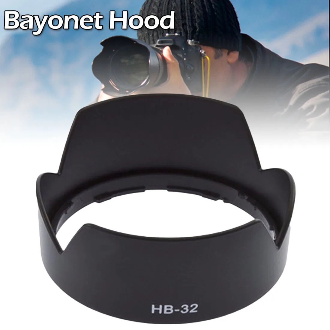 

HB-32 67mm Universal Digital Camera Black Flower Shape Lens Hood for Nikon AF-S DX18-70/3.5-4.5G ED-IF AF-S DX18-135/f3.5-5.6G