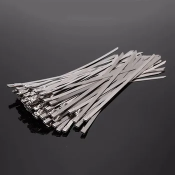 Factory 100PCS Self-locking Stainless Steel Metal Locking Cable Ties Zip Wrap Exhaust Heat Straps Induction Pipe Header
Factory 100PCS Self-locking Stainless Steel Metal Locking Cable Ties Zip Wrap Exhaust Heat Straps Induction Pipe Header