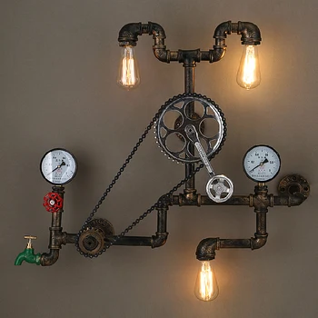 Loft Retro Industrial Wheel Bearing Bike Vintage Wall lamp Loft Light Edison Water Pipe Wall Light Bar Cafe Store Coffee Shop
Loft Retro Industrial Wheel Bearing Bike Vintage Wall lamp Loft Light Edison Water Pipe Wall Light Bar Cafe Store Coffee Shop