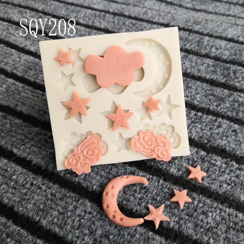 Cloud star silicone mold Moon Chocolate Cake Decorating Tool DIY baking kitchenware
Cloud star silicone mold Moon Chocolate Cake Decorating Tool DIY baking kitchenware