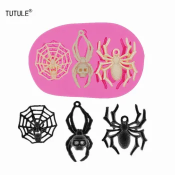 

Gadgets-Spider Silicone Mold Flexible Polymer Clay Food Safe Molds Soap Fondant Wax Pendant Chocolate Cookies Mold