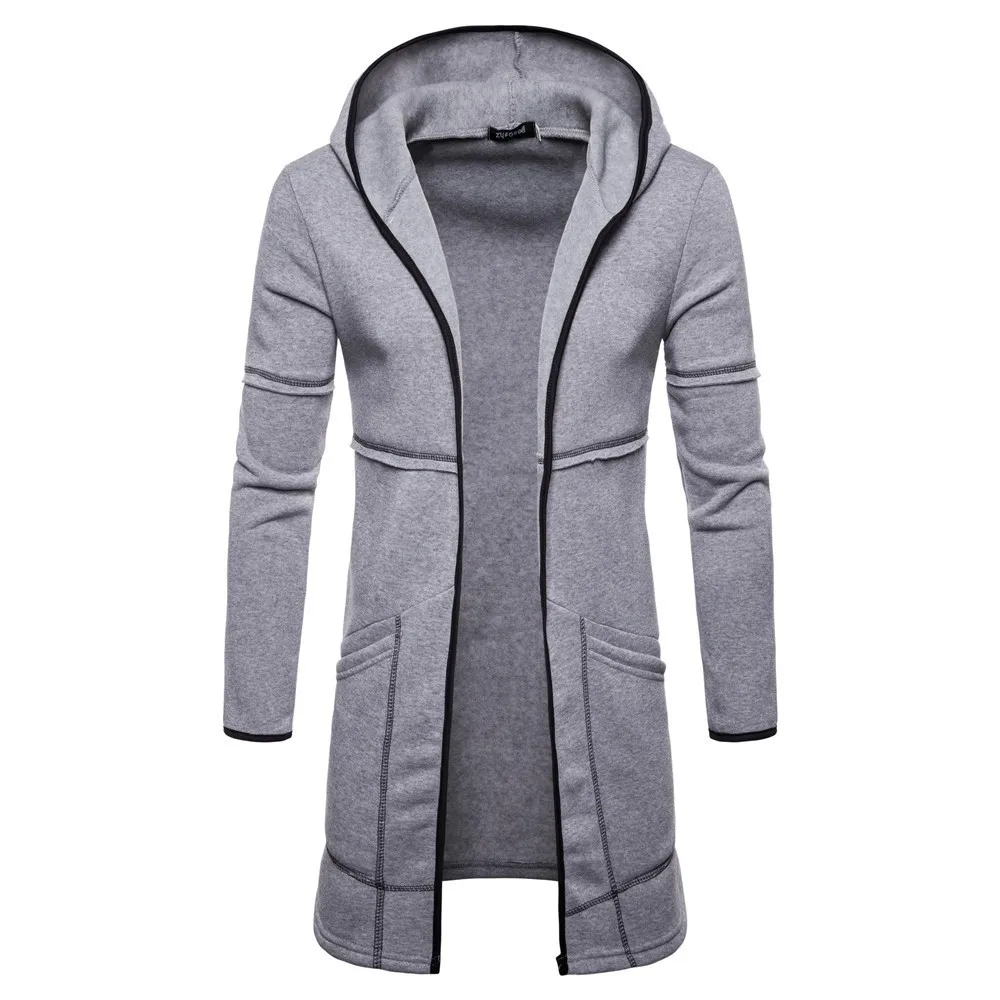 2018 Winter Men Hoodie Solid Hooded Trench Cardigan Long Coat Jacket Long Sleeve Outwear Blouse Solid Male Casual Sweatshirt
2018 Winter Men Hoodie Solid Hooded Trench Cardigan Long Coat Jacket Long Sleeve Outwear Blouse Solid Male Casual Sweatshirt