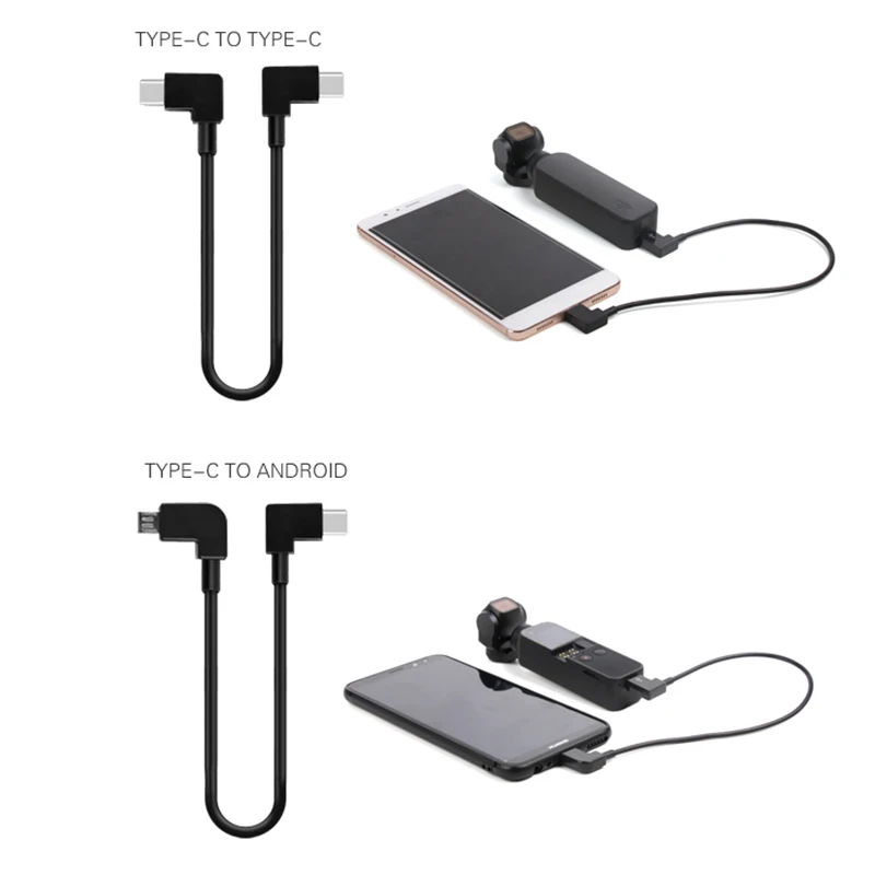 Data Cable Connecting Phone Tablet Connector Line type-C Micro For dji osmo Pocket Handheld gimbal camera Accessories 1