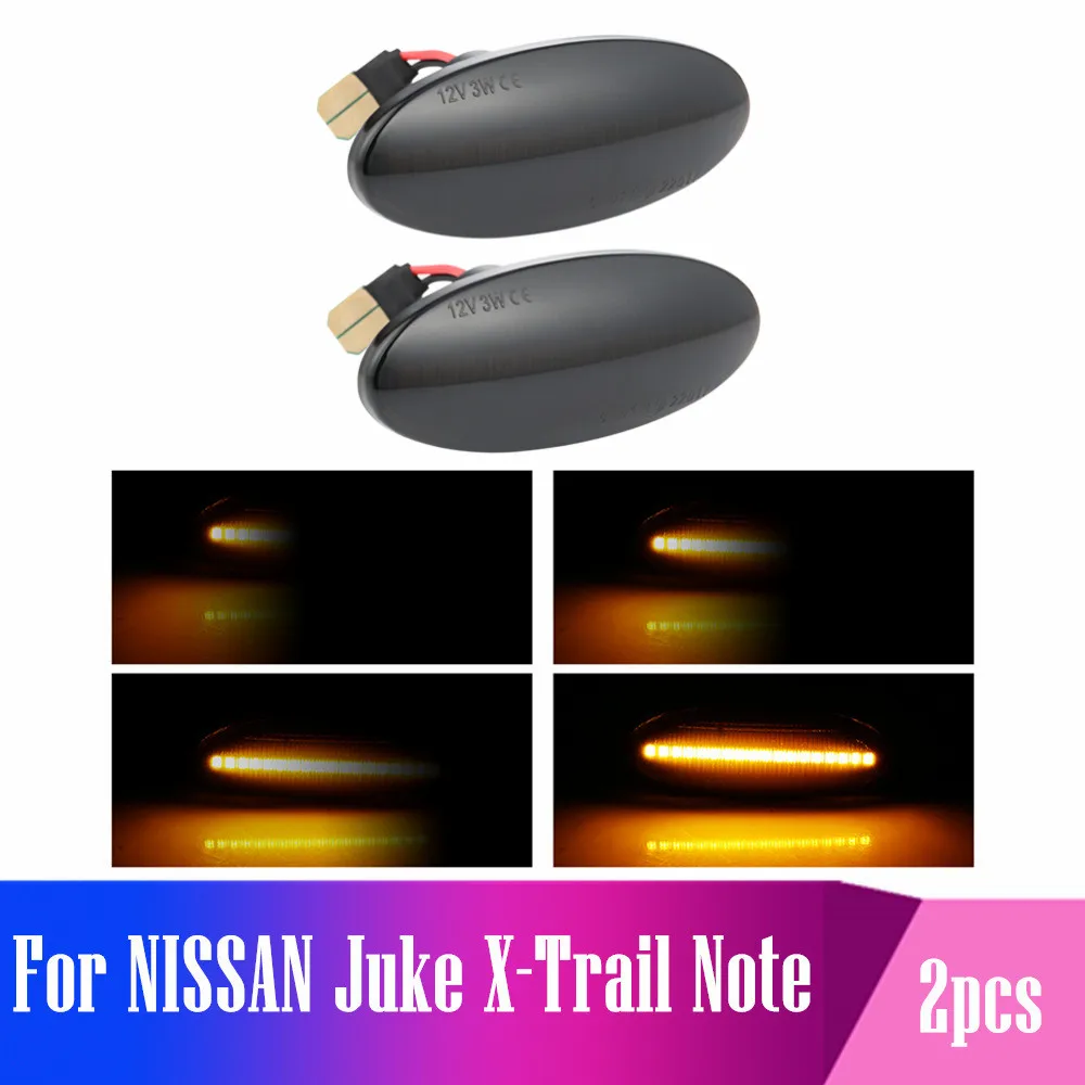 2pcs For Nissan Juke Note X-Trail Qashqai Dualis Micra March Micra Dynamic Side Marker Turn Signal Lights Amber LED Fender Lamp
2pcs For Nissan Juke Note X-Trail Qashqai Dualis Micra March Micra Dynamic Side Marker Turn Signal Lights Amber LED Fender Lamp