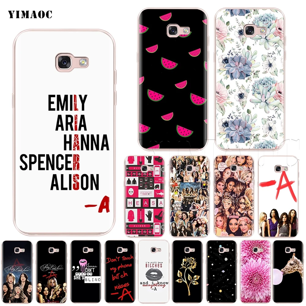 YIMAOC Pretty Little Liars Spencer Hannah Silicone Case for Samsung Galaxy A7 A8 A9 A10 A30 A40 A50 A70 M10 M20 M30 S10e J6 Plus
YIMAOC Pretty Little Liars Spencer Hannah Silicone Case for Samsung Galaxy A7 A8 A9 A10 A30 A40 A50 A70 M10 M20 M30 S10e J6 Plus