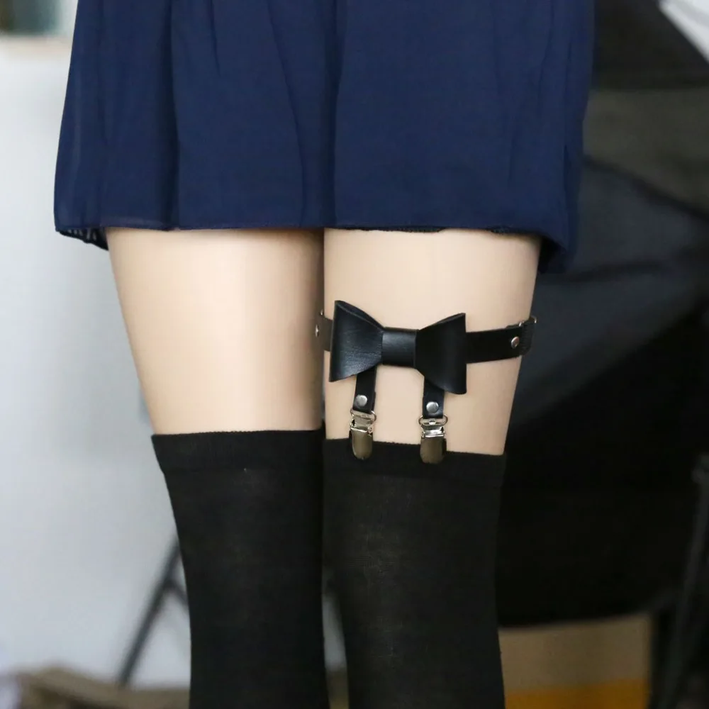 Women Sexy Punk Gothic Leather Suspenders Socks Belt Leg Ring Thigh Stockings Elastic Bow Knot Garter Belt Club Party Popular
Women Sexy Punk Gothic Leather Suspenders Socks Belt Leg Ring Thigh Stockings Elastic Bow Knot Garter Belt Club Party Popular