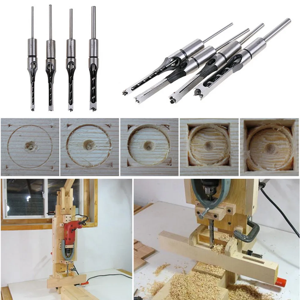 ISHOWTIENDA heat treatment Square Hole Bits Mortising Woodworking Saw Mortise Chisel Bit Kit lengthened and the#g25
ISHOWTIENDA heat treatment Square Hole Bits Mortising Woodworking Saw Mortise Chisel Bit Kit lengthened and the#g25