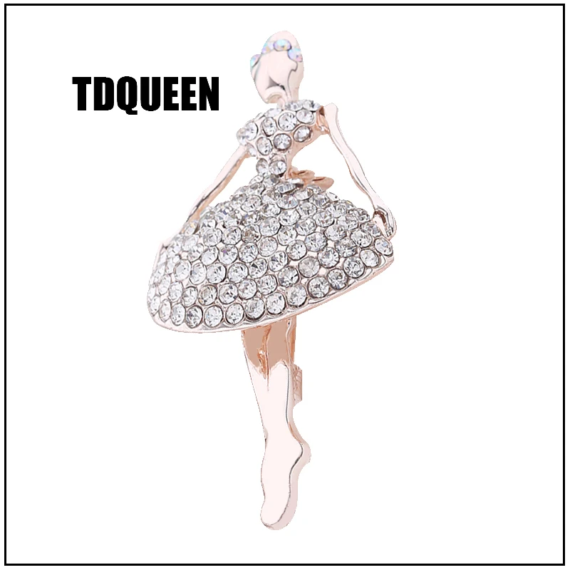 TDQUEEN Ballet Dancing Girl Brooches Full Rhinestone Skirt Pin Imitation Jewelry Beautiful Festival Gift Women Fashion Broaches
TDQUEEN Ballet Dancing Girl Brooches Full Rhinestone Skirt Pin Imitation Jewelry Beautiful Festival Gift Women Fashion Broaches