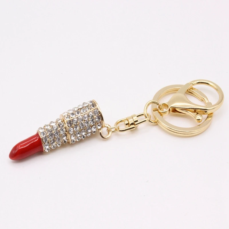 Fine Fashion Wild Sexy Rhinestones Red Lip Lipstick Keychain Charm Crystal Keychain Key Ring Women Accessories Girl Gift K093
Fine Fashion Wild Sexy Rhinestones Red Lip Lipstick Keychain Charm Crystal Keychain Key Ring Women Accessories Girl Gift K093