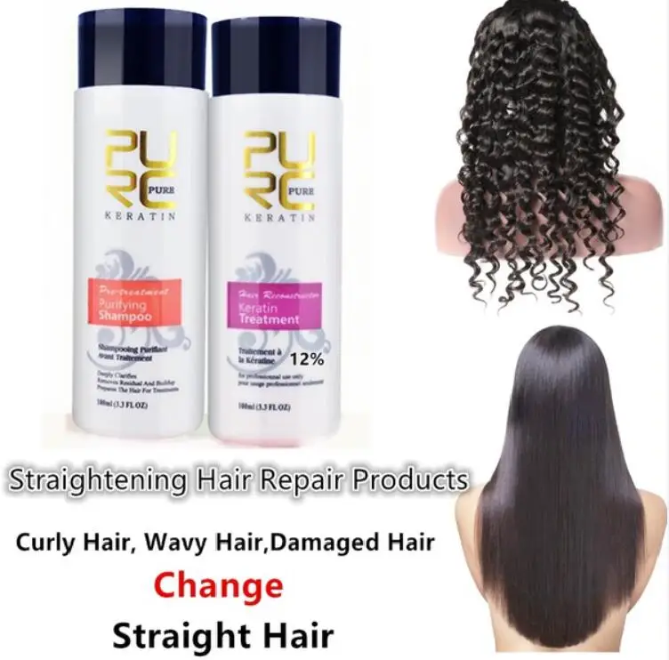 2pcs Straightening 12% Keratin Hair Repair Straighten Damage Hair Tonic Brazilian Keratin Treatment + Purifying Shampoo
2pcs Straightening 12% Keratin Hair Repair Straighten Damage Hair Tonic Brazilian Keratin Treatment + Purifying Shampoo