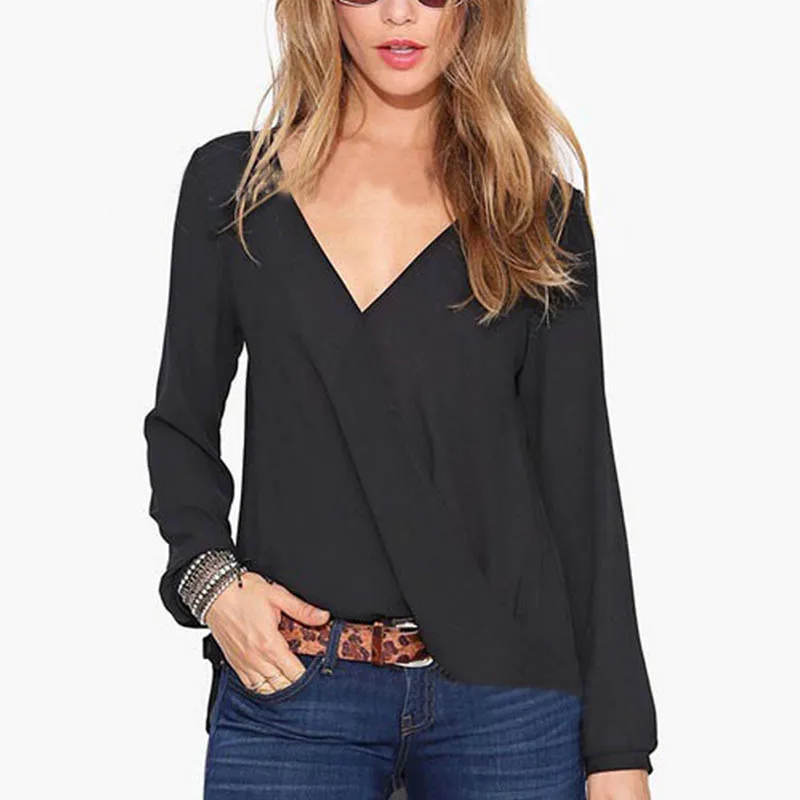 Women Casual Loose Shirts Fashion Solid Color Beautiful Autumn Sunscreen Sexy Full V-Neck Comfortable Blouses
Women Casual Loose Shirts Fashion Solid Color Beautiful Autumn Sunscreen Sexy Full V-Neck Comfortable Blouses