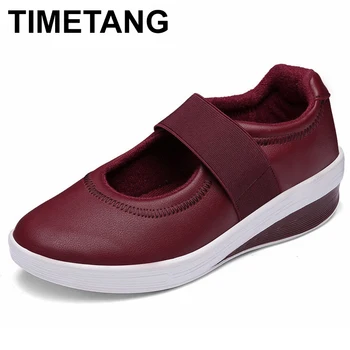 TIMETANGNew Autumn Winter Women Shoes PU Leather Woman Loafers Casual Flat Platform LadiesShoe Thick Outsole Mother SneakersE355
TIMETANGNew Autumn Winter Women Shoes PU Leather Woman Loafers Casual Flat Platform LadiesShoe Thick Outsole Mother SneakersE355