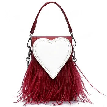 Women's Handbags Small Bag Female 2018 New Love Small Square Bag Chain Feather Shoulder Crossbody Bag Bolsa Feminina
Women's Handbags Small Bag Female 2018 New Love Small Square Bag Chain Feather Shoulder Crossbody Bag Bolsa Feminina