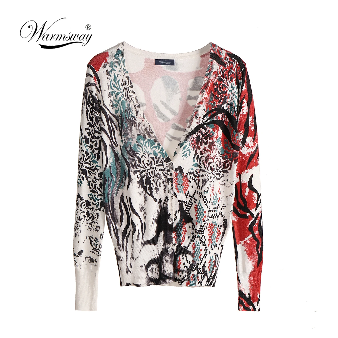 Women V Neck Printed Leopard Knitted Cardigans Pretty Single Breasted Snake Cardigan Sweaters B-125
Women V Neck Printed Leopard Knitted Cardigans Pretty Single Breasted Snake Cardigan Sweaters B-125