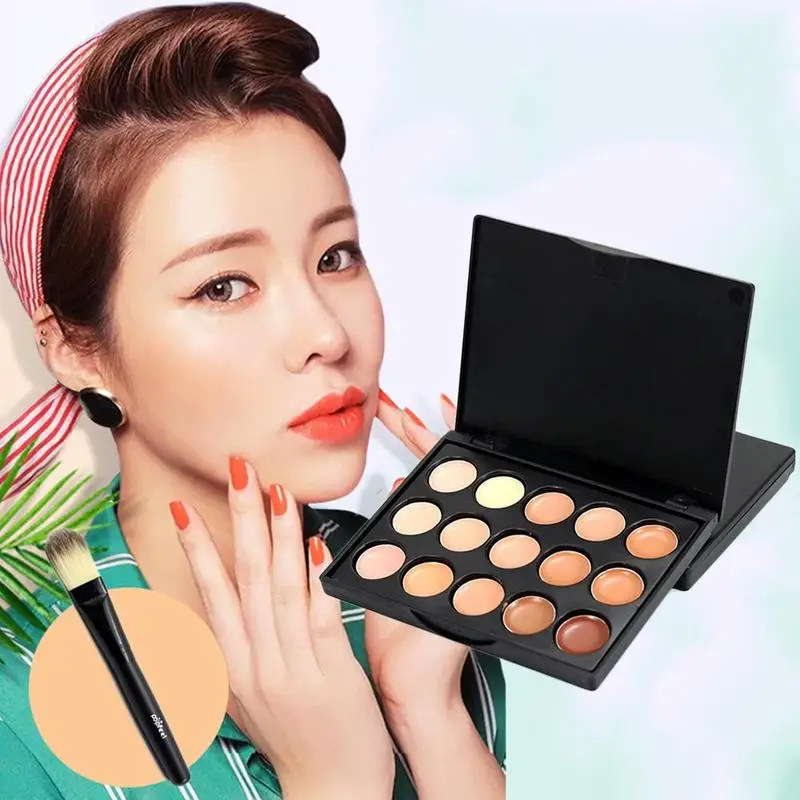 15 Colors Natural Professional Concealer Palettes Makeup Foundation Facial Cream Cosmetic Contour Palette Waterproof Concealers
15 Colors Natural Professional Concealer Palettes Makeup Foundation Facial Cream Cosmetic Contour Palette Waterproof Concealers