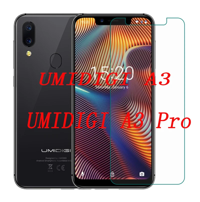 2 шт. 9H передние пленки для телефона протектор экрана UMIDIGI A3/A3 Pro A3PRO Закаленное