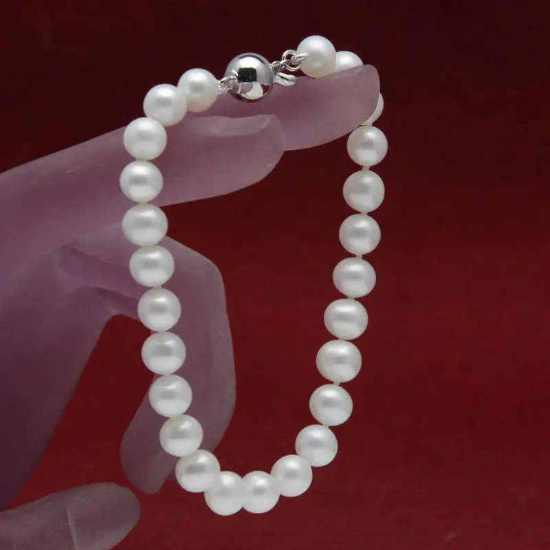 Free shipping@@@@@ AAA 8-9mm white freshwater round pearls bracelets 8" mother of gift
Free shipping@@@@@ AAA 8-9mm white freshwater round pearls bracelets 8" mother of gift