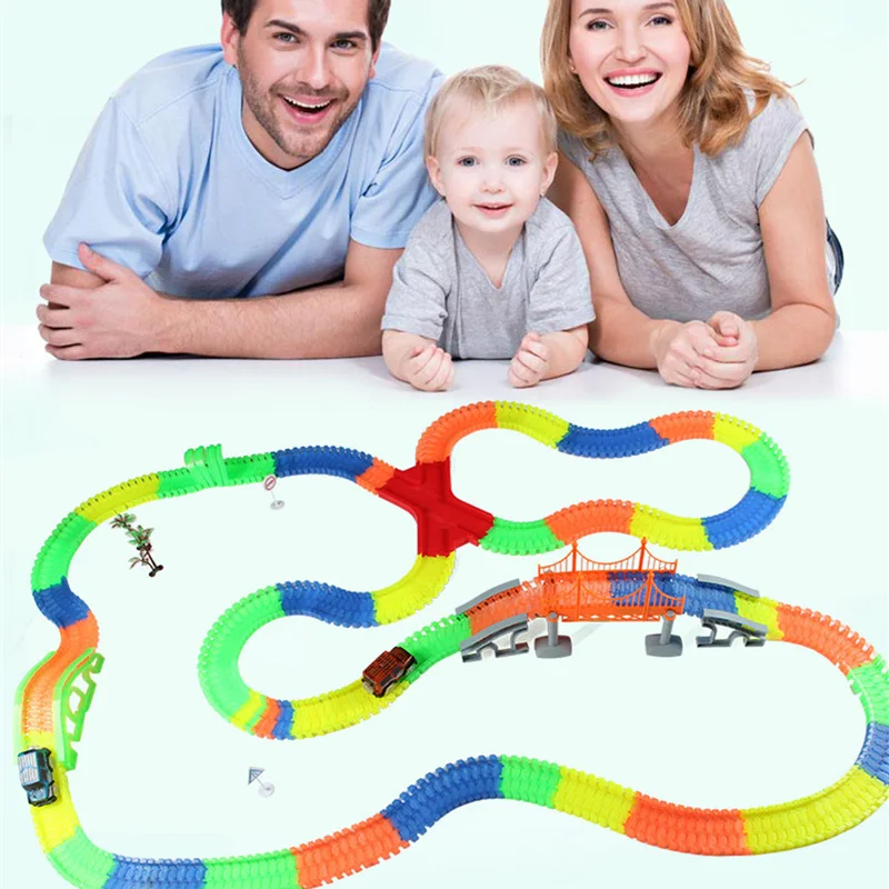 Glow in the Dark DIY Rail Train Tracks set 220pcs Flexible Tracks Toy Led Car Assembly Educational Luminous Toys Gifts For kids
Glow in the Dark DIY Rail Train Tracks set 220pcs Flexible Tracks Toy Led Car Assembly Educational Luminous Toys Gifts For kids