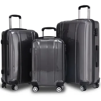 3 Piece Set 100% ABS Luggage Set Traveling Luggage Bags with Wheels Free Shipping Women Men Business Travel Suitcase maletas
3 Piece Set 100% ABS Luggage Set Traveling Luggage Bags with Wheels Free Shipping Women Men Business Travel Suitcase maletas