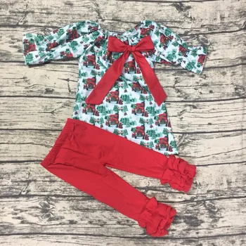Hotsale Girls Christmas Outfit Cotton Xmas Truck Animal Printed Dress+Pant Clothing Set Baby Girls Christmas Clothes D0483
Hotsale Girls Christmas Outfit Cotton Xmas Truck Animal Printed Dress+Pant Clothing Set Baby Girls Christmas Clothes D0483