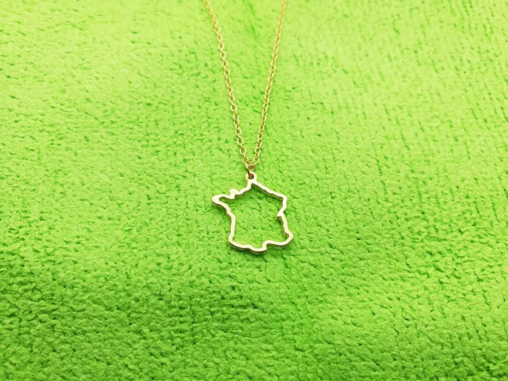 30PCS Tiny Country Map France Necklace Charm Pendant Hollow Outline European Pride French Paris Map Necklaces for Souvenir Gifts
30PCS Tiny Country Map France Necklace Charm Pendant Hollow Outline European Pride French Paris Map Necklaces for Souvenir Gifts