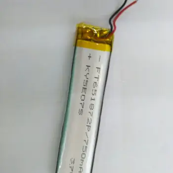 New Hot A Rechargeable Li-ion Cell 3.7V polymer lithium battery 651872 750mah walkie talkie MP3 camera pen MP4 game DIY
New Hot A Rechargeable Li-ion Cell 3.7V polymer lithium battery 651872 750mah walkie talkie MP3 camera pen MP4 game DIY
