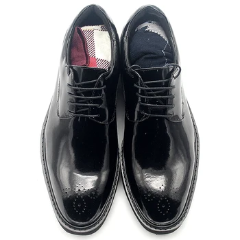 Men Dress Shoes Black Fashion Luxury Genuine Leather Pointed Toe Derby Shoes 2019 Autumn Brand High Quality Work Footwear Male
Men Dress Shoes Black Fashion Luxury Genuine Leather Pointed Toe Derby Shoes 2019 Autumn Brand High Quality Work Footwear Male