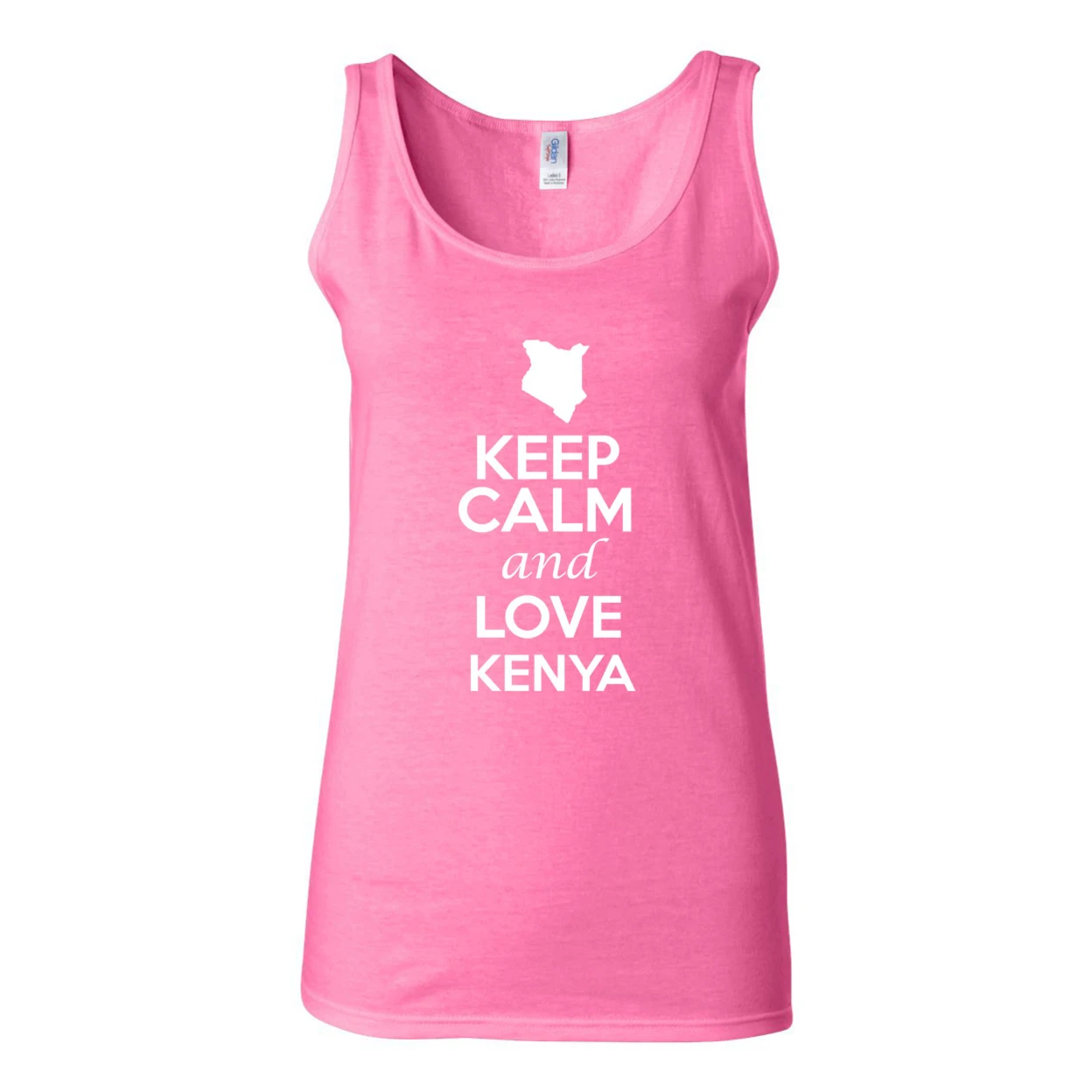 Junior Keep Calm And Love Kenya Country Patriotic Novelty Sleeveless Tank Top 1269