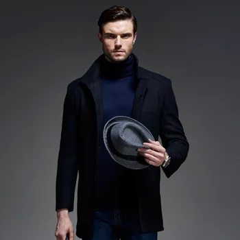 AIMENWANT Brand Men's Single Breasted Woolen Coat 2017 Autumn and Winter New Causal Business Wool Trench Europe Father Top Coats
AIMENWANT Brand Men's Single Breasted Woolen Coat 2017 Autumn and Winter New Causal Business Wool Trench Europe Father Top Coats