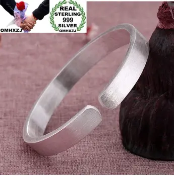 OMHXZJ Wholesale European Fashion Woman Man Party Wedding Gift Simple Blank S999 Sterling Silver Cuff Bangle BA43
OMHXZJ Wholesale European Fashion Woman Man Party Wedding Gift Simple Blank S999 Sterling Silver Cuff Bangle BA43