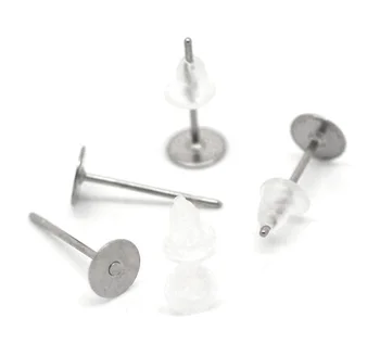 200Pcs 12x5mm Stainless Steel Stud Earrings Ear Plug For Jewelry Findings DIY Jewelry Making Accessories Craft
200Pcs 12x5mm Stainless Steel Stud Earrings Ear Plug For Jewelry Findings DIY Jewelry Making Accessories Craft