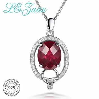 L&zuan White Gold Oval 3.62ct Ruby Pendant for Women 925 Sterling Silver Fine Necklace With Silver Chains Red Gem Jewelry
L&zuan White Gold Oval 3.62ct Ruby Pendant for Women 925 Sterling Silver Fine Necklace With Silver Chains Red Gem Jewelry