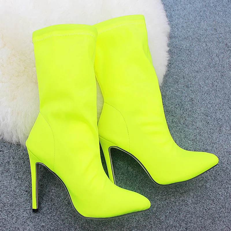 2019 hot elastic fabric Winter Ankle Boots Women Super High Heel Slip On Socks Boots Pointed Toe short Boot For Lady
2019 hot elastic fabric Winter Ankle Boots Women Super High Heel Slip On Socks Boots Pointed Toe short Boot For Lady
