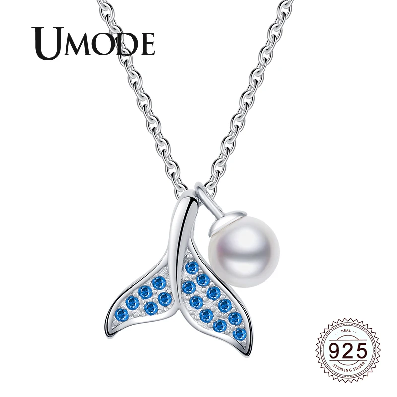 UMODE 2019 New 925 Sterling Silver Simulated Pearl Pendant Necklaces for Women Blue Zircon Diamond Link Chian Jewelry ALN0463
UMODE 2019 New 925 Sterling Silver Simulated Pearl Pendant Necklaces for Women Blue Zircon Diamond Link Chian Jewelry ALN0463