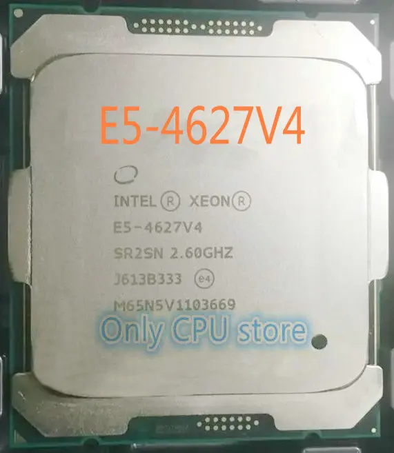 Бесплатная доставка телефон оригинальный Intel Xeon E5 4627V4 2 60 ГГц 10 ядер 25 Мб SmartCache 135