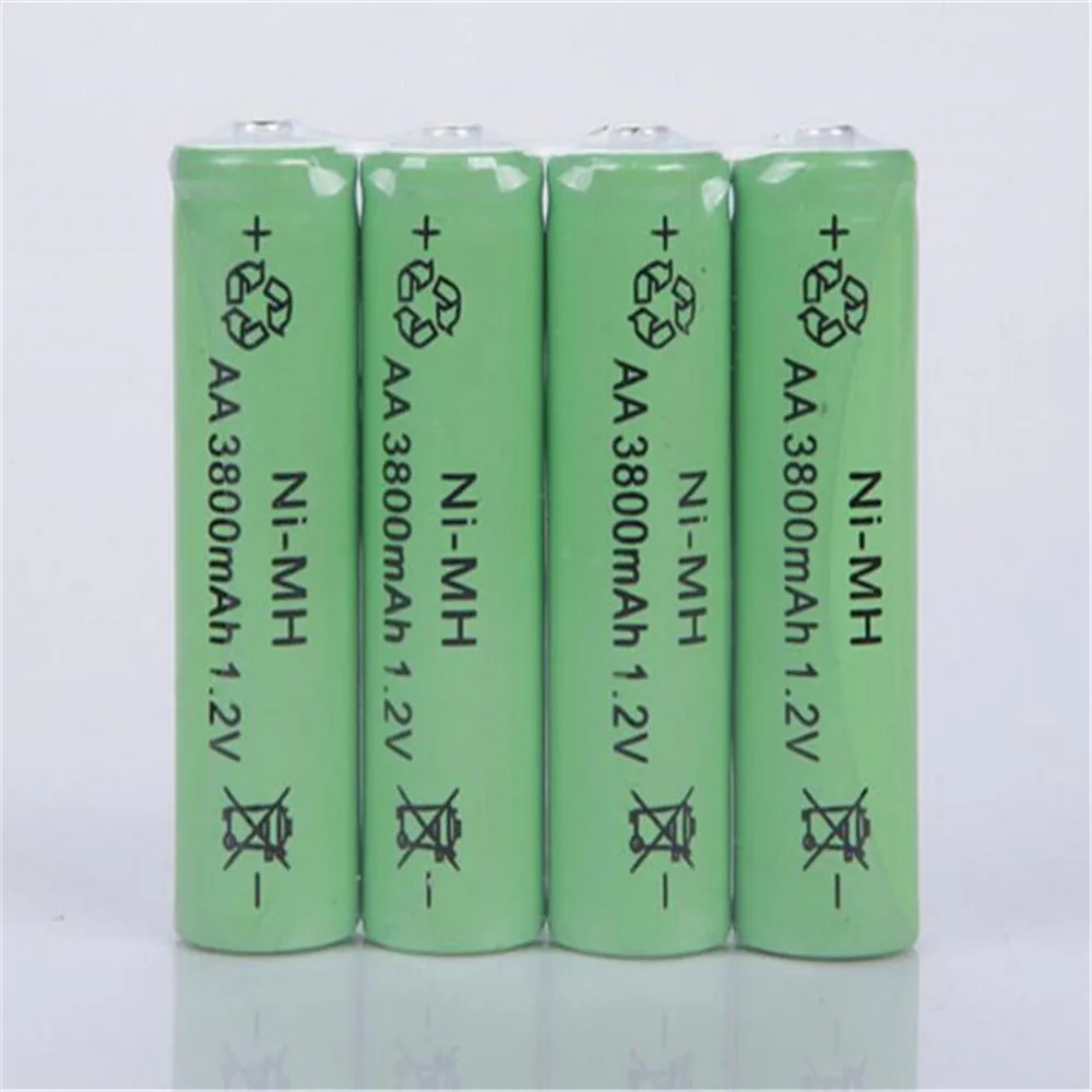 

10 X Free shipping AA 3800mAh 1.2 V Quanlity Rechargeable Battery AA NI-MH 1.2V Rechargeable 2A Battery Baterias Bateria AA aa